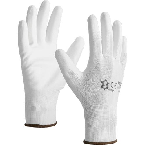 Gants tricotés en polyester enduction Polyuréthane blanc T9 - 5071P T.09 pas cher Principale L