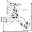 Robinet d'arrosage à potence 1/2'' bec 3/4'' - GARIS - 161520 pas cher Secondaire 4 S