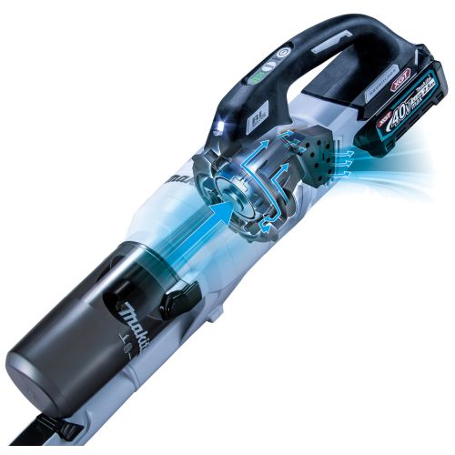 Aspirateur 40 V Max Li-Ion XGT (sans batterie ni chargeur) en boîte carton MAKITA CL003GZ photo du produit Secondaire 2 L