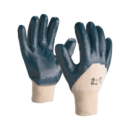 Gant de travail NI150 en coton enduit nitrile blanc/bleu T10 1190B T.10 photo du produit