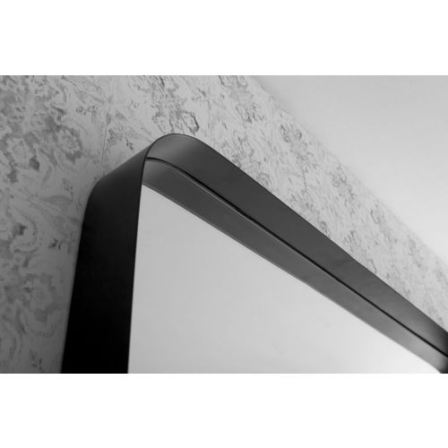 Miroir décoratif encadrement métallique noir 60x90cm - PRADEL - 760045 pas cher Secondaire 1 L