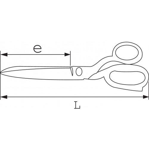 Ciseaux de couture - SAM OUTILLAGE - 375-C1 pas cher Secondaire 1 L