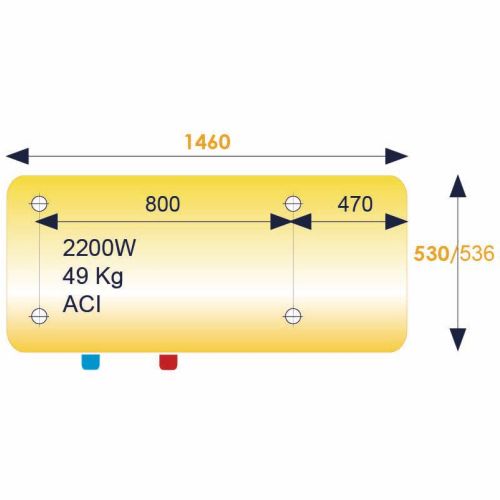 Chauffe-eau électrique 100 L ZENEO Aci Hybride horizontal mural ATLANTIC 155410 photo du produit Secondaire 6 L