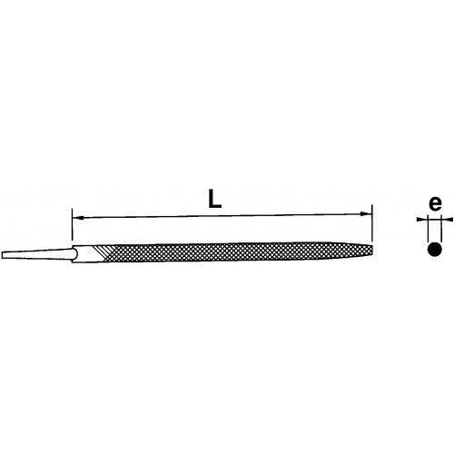 Lime ronde emmanchée pour chaîne de tronçonneuse 200mm - SAM OUTILLAGE - LRT-40-E pas cher Secondaire 1 L