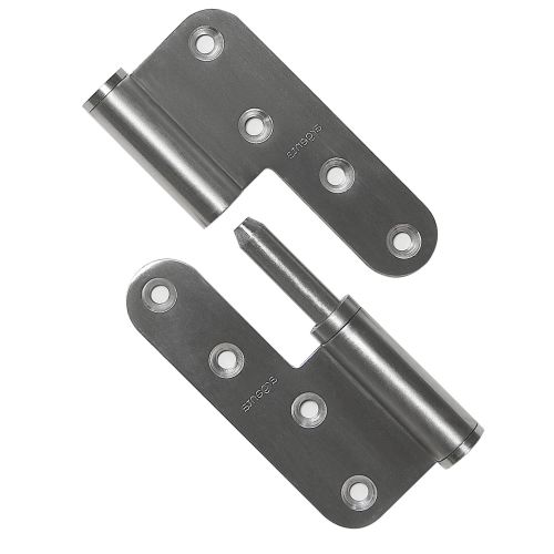 Paumelle réglable dimension 100 x 86 mm inox brossé gauche ARGENTA 31008643 photo du produit