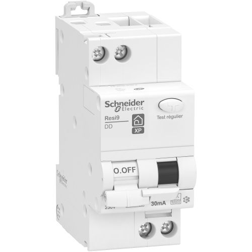 Disjoncteur différentiel RESI9 1P+N 30mA courbe C type Fsi 32A - SCHNEIDER ELECTRIC - R9PDCF32 pas cher Principale L