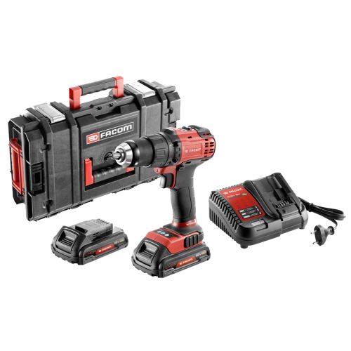 Perceuse-visseuse 18 V 13 mm + 2 batteries 2 Ah + chargeur + coffret ToughSystem® FACOM CL3.P18SD2PB photo du produit Principale L