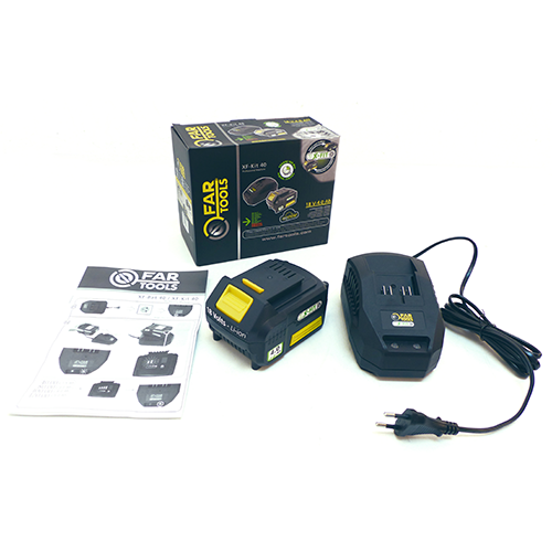 Pack 18 V X-FIT XF-KIT 40 batterie Lithium Ion 4 Ah + chargeur rapide FARTOOLS 216018 photo du produit Secondaire 3 L