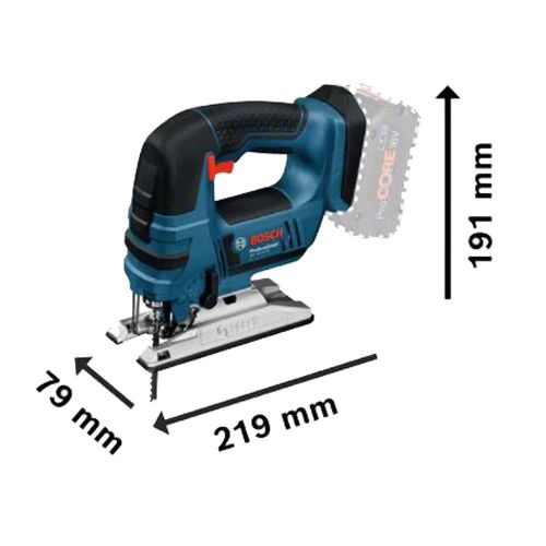 Scie sauteuse 18 V GST18 V-LI B + 2 batteries 4 Ah + chargeur rapide + coffret L-BOXX - BOSCH - 06015A6106 photo du produit Secondaire 3 L