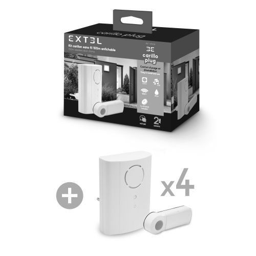 Sonette sans fil enfichable Carillo Plug - EXTEL - 061006 pas cher Secondaire 7 L