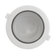 Downlight LED SIRIUS basse luminance blanc / argenté rond D 150 mm 15 W 1300 Lm 3000 K MIIDEX LIGHTING 76541 photo du produit Secondaire 2 S