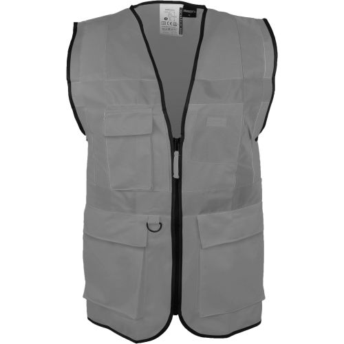 Gilet de signalisation haute visibilit&eacute; orange multipoches taille XL - SINGER SAFETY - GARO04 pas cher Secondaire 2 L