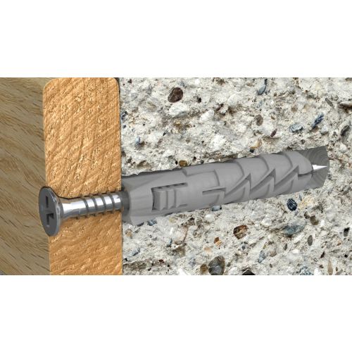 Cheville à expansion nylon FIX pour matériaux plein boîte de 100 - RAWLPLUG - FIXN10 pas cher Secondaire 2 L
