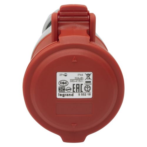 Prise mobile P17 3P+T 32A 415V boité de 10 LEGRAND 555218 photo du produit Secondaire 1 L