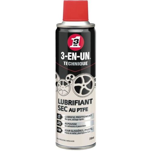 Lubrifiant Sec PTFE 3 en 1 technique 250 ml WD-40 3190/10 photo du produit Principale L