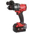 Perceuse-visseuse à percussion FUEL M18 18 V FPD3-502X + 2 batteries 5 Ah + chargeur rapide + HD BOX MILWAUKEE 4933479860 photo du produit