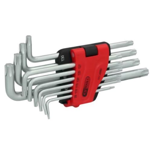 Jeu de 10 clés mâles coudées Torx longues T8 à T50 KS TOOLS 151.4880 photo du produit