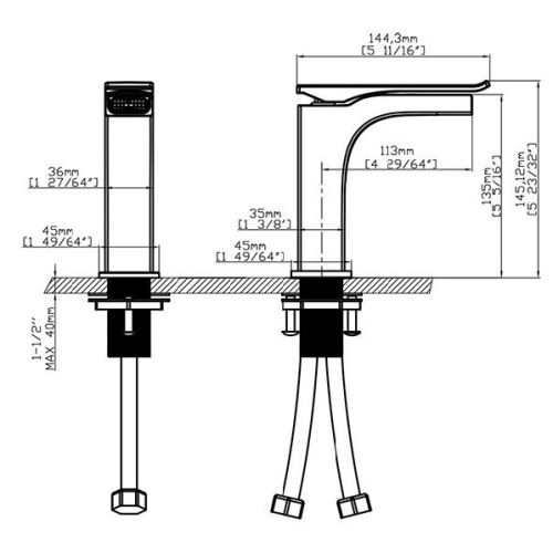 Robinet de lavabo cascade gun black PHASIS - HUDOR - 3 701 394 912 302 pas cher Secondaire 4 L