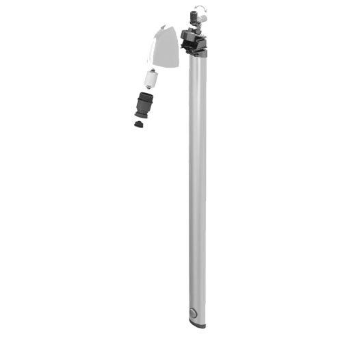 Colonne de douche temporisée SPORTING 2 adapté PMR - DELABIE - 714700 pas cher Secondaire 1 L