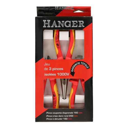 Jeu de 3 pinces isolées 1000 V HANGER 231098 photo du produit Secondaire 1 L