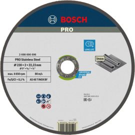 Disque à tronçonner Bosch inox 230 x 2 x 22,3 mm - 2608600096 photo du produit Principale M