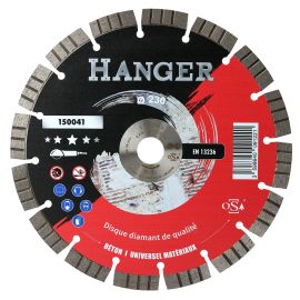 Disque diamant universel Premium 230mm hauteur 12mm pour le béton segment - HANGER - 150041 pas cher Principale M