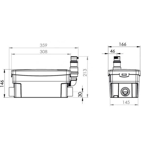 Pompe de relevage SANIDOUCHE + SFA - D2UPSTD photo du produit Secondaire 1 L