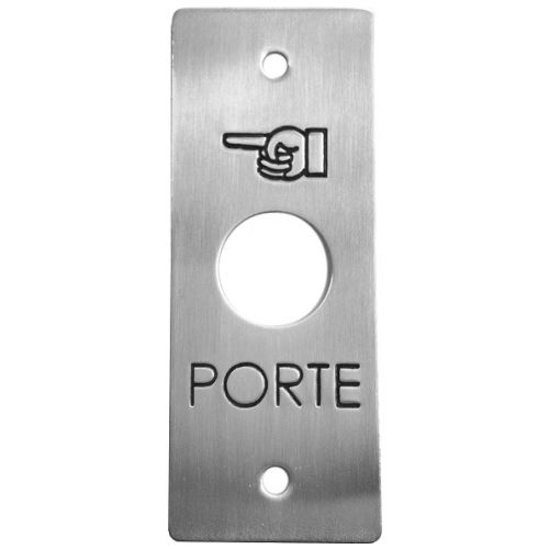 Plaque inox gravée porte diamètre 19mm - SEWOSY - PBP19_2 pas cher Principale L