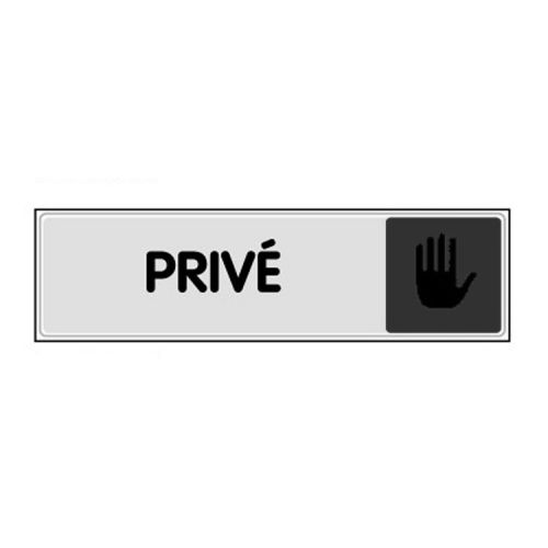 Plaquette de porte privé Plexiglas 170 x 45 mm - NOVAP - 4033402 pas cher Principale L