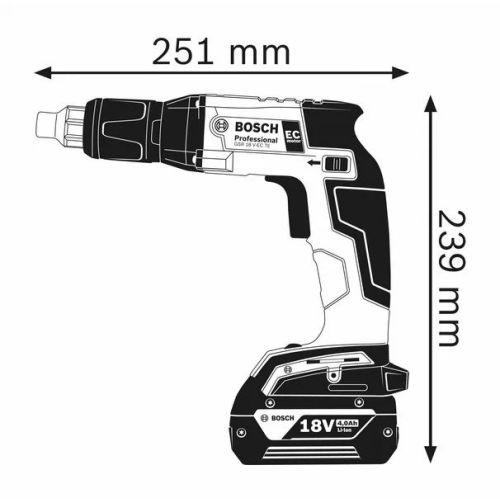 Visseuse plaquiste sans-fil GSR 18V-EC TE + 2 batteries Procore 4Ah + chargeur + coffret L-Boxx - BOSCH - 06019C800Q pas cher Secondaire 4 L