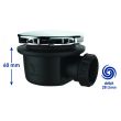 Bonde de douche extra-plate pour receveur D90 mm VALENTIN 00 571700 000 00 photo du produit Secondaire 1 S