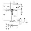 Mitigeur de lavabo BAU COSMOPOLITAN E infrarouge 1/2'' avec limiteur de température  GROHE 36451-000 photo du produit Secondaire 1 S