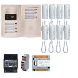 Pack audio Aiphone 8 poste complet blanc - 200379 photo du produit Principale M