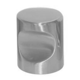 Bouton &agrave; encoche Eurowale zamak nickel&eacute; mat hauteur 25 mm AL 4001 20 NI pas cher Principale M