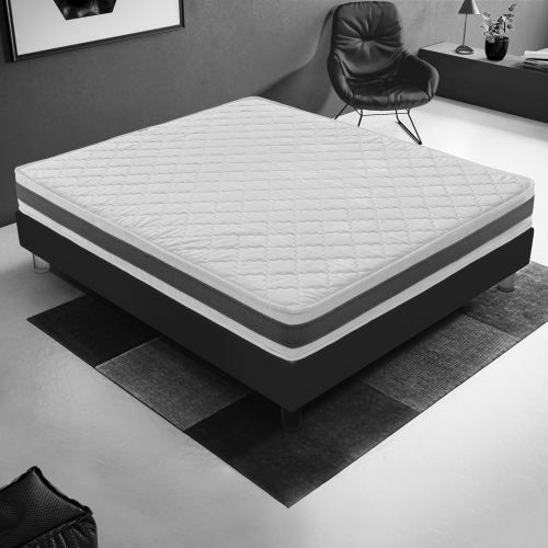 Matelas en mousse orthopédique réversible à 11 zones de confort I Love Sleep 160x200cm - niveau de rigidité H2 pas cher Secondaire 1 L