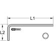 Clé mâle brunie longue 6 pans intérieur en acier trempé 1,3 mm KS TOOLS 151.27013 photo du produit Secondaire 1 S