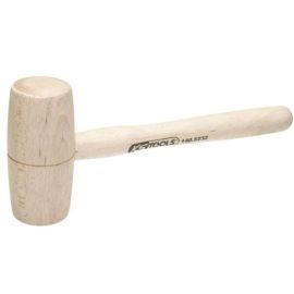 Maillet KS Tools bois tête diamètre de 80 mm - avec manche frêne galbé 500 g - 140.5233 photo du produit Principale M