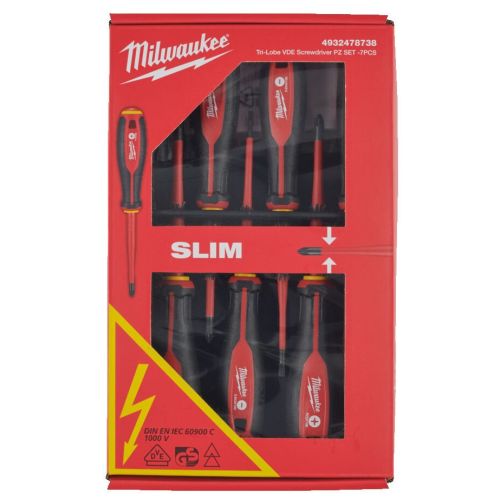 Coffret de 7 tournevis trilobe VDE Pozidriv MILWAUKEE 4932478738 photo du produit Secondaire 1 L