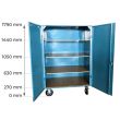 Armoire métallique 3 étagères 300 kg STOCKMAN WM30/4 photo du produit Secondaire 1 S