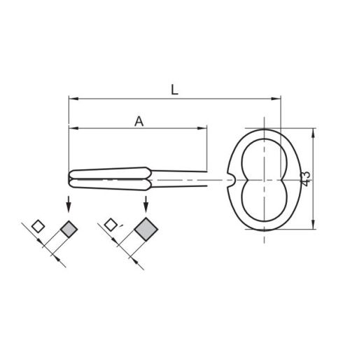Clé de portière carré de 5 à 7mm - ROBERT COUILLET - 63.507 pas cher Secondaire 1 L