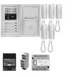Pack audio 5 post complet blanc - AIPHONE - 200376 pas cher