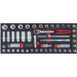 Module de douilles et accessoires ULTIMATE KS Tools 3/8 '' 46 pi&egrave;ces - 713.1022 photo du produit Principale M
