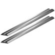 Pack de 2 fers de rabot r&eacute;versibles &agrave; chants droits 82x5,5mm - BOSCH - 2607000096 pas cher