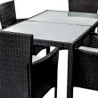 Ensemble repas 7 pièces Dining en acier noir M39 photo du produit Secondaire 2 S