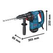 Perforateur SDS-Plus 800 W GBH 3-28 DFR Professional 3,1 J + coffret BOSCH 061124A000 photo du produit Secondaire 1 S