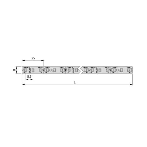 Bande LED Lynx Premium 9,6 W/m 5 ml plastique EMUCA 5210220 photo du produit Secondaire 1 L