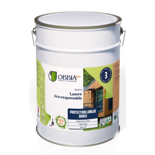 Lasure &Eacute;CO-RESPONSABLE ch&ecirc;ne fonc&eacute; 2,5L - OBBIA - ECOCRYL2.5-CHF pas cher