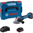 Meuleuse d'angle 18 V GWS 18V-10 P Professional 125 mm + 2 batteries 5 Ah + chargeur L-Boxx BOSCH 06019J4101 photo du produit