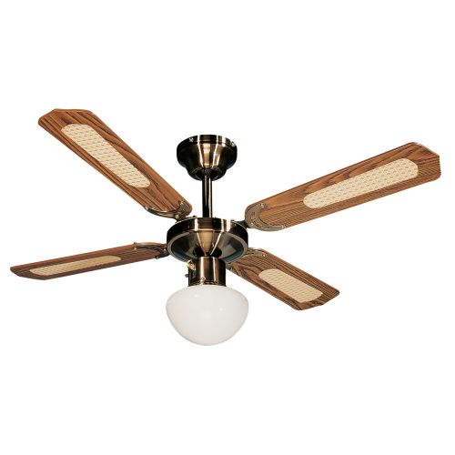 Ventilateur de plafond TROPIC BALI 50 W en bois 107 cm FARELEK 112422 photo du produit