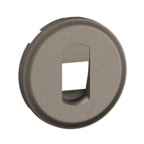 Enjoliveur CELIANE pour prise Haut-Parleur simple à poussette titanium LEGRAND CT0311 photo du produit